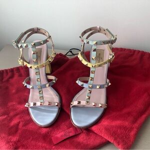 Valentino Women's Pastel Rockstud Heels